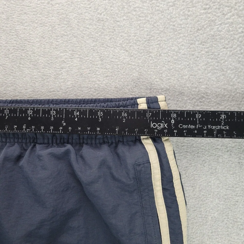 Abercrombie‎ & Fitch Track Pants Mens Large Navy Blue Nylon Side Stripe Vintage